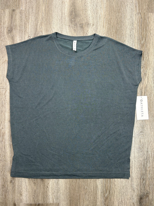 Top Short Sleeve Basic By Athleta In Grey, Size: Xs