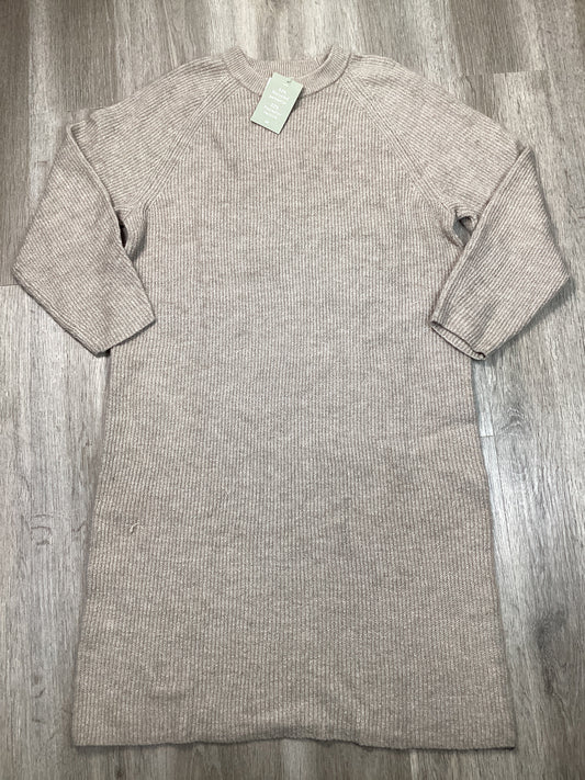 Dress Sweater By H&m In Tan, Size: M