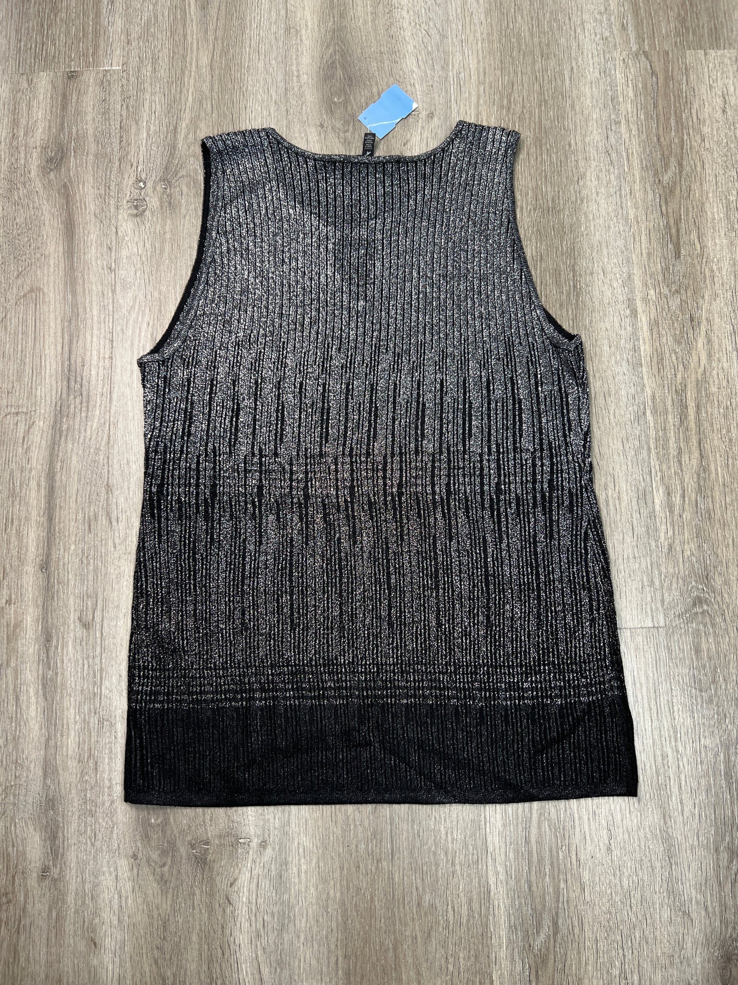 Top Sleeveless By White House Black Market In Silver, Size: L