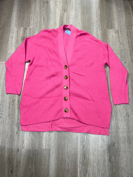 Cardigan By Ann Taylor In Pink, Size: L