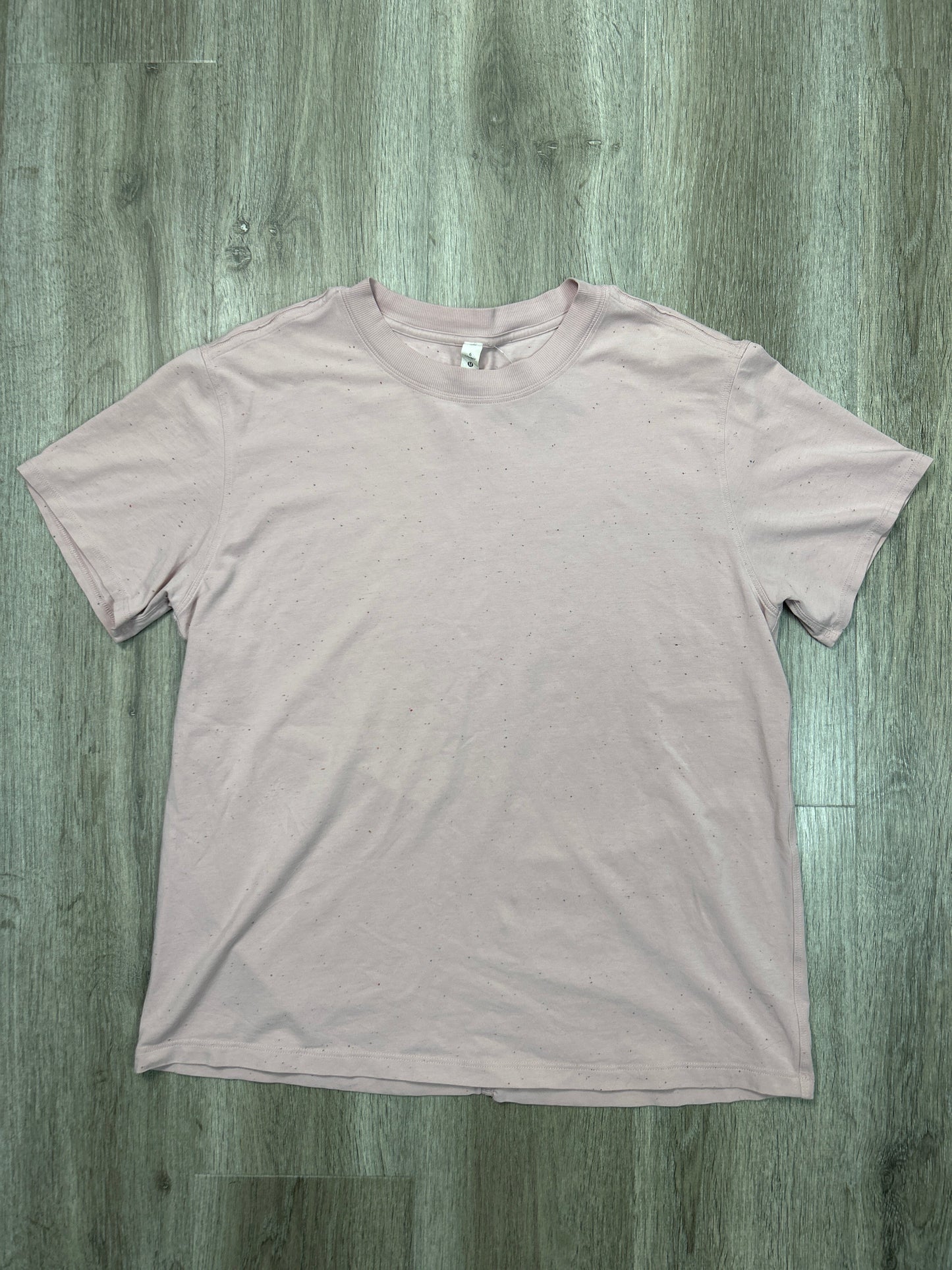 Top Short Sleeve By Lululemon In Pink, Size: S