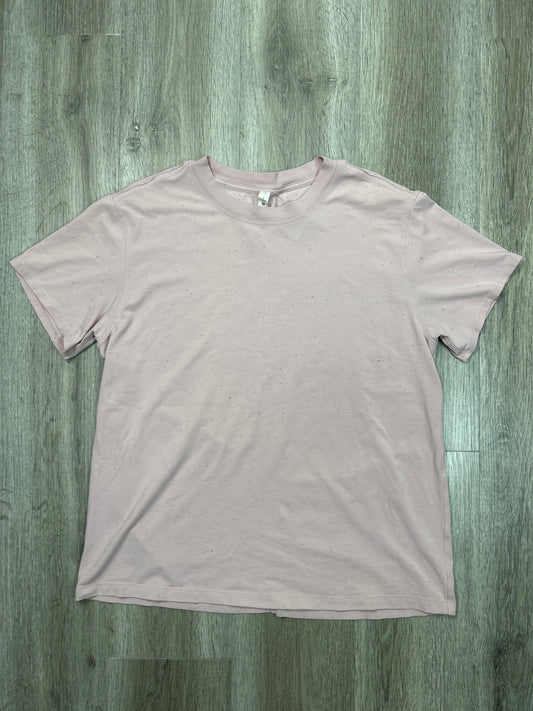 Top Short Sleeve By Lululemon In Pink, Size: S