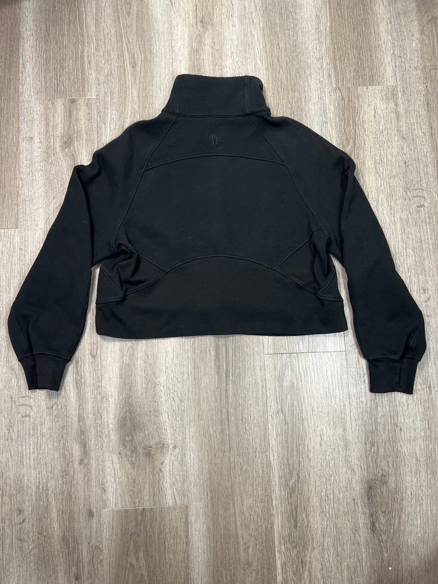 Athletic Sweatshirt Collar By Lululemon In Black, Size: M