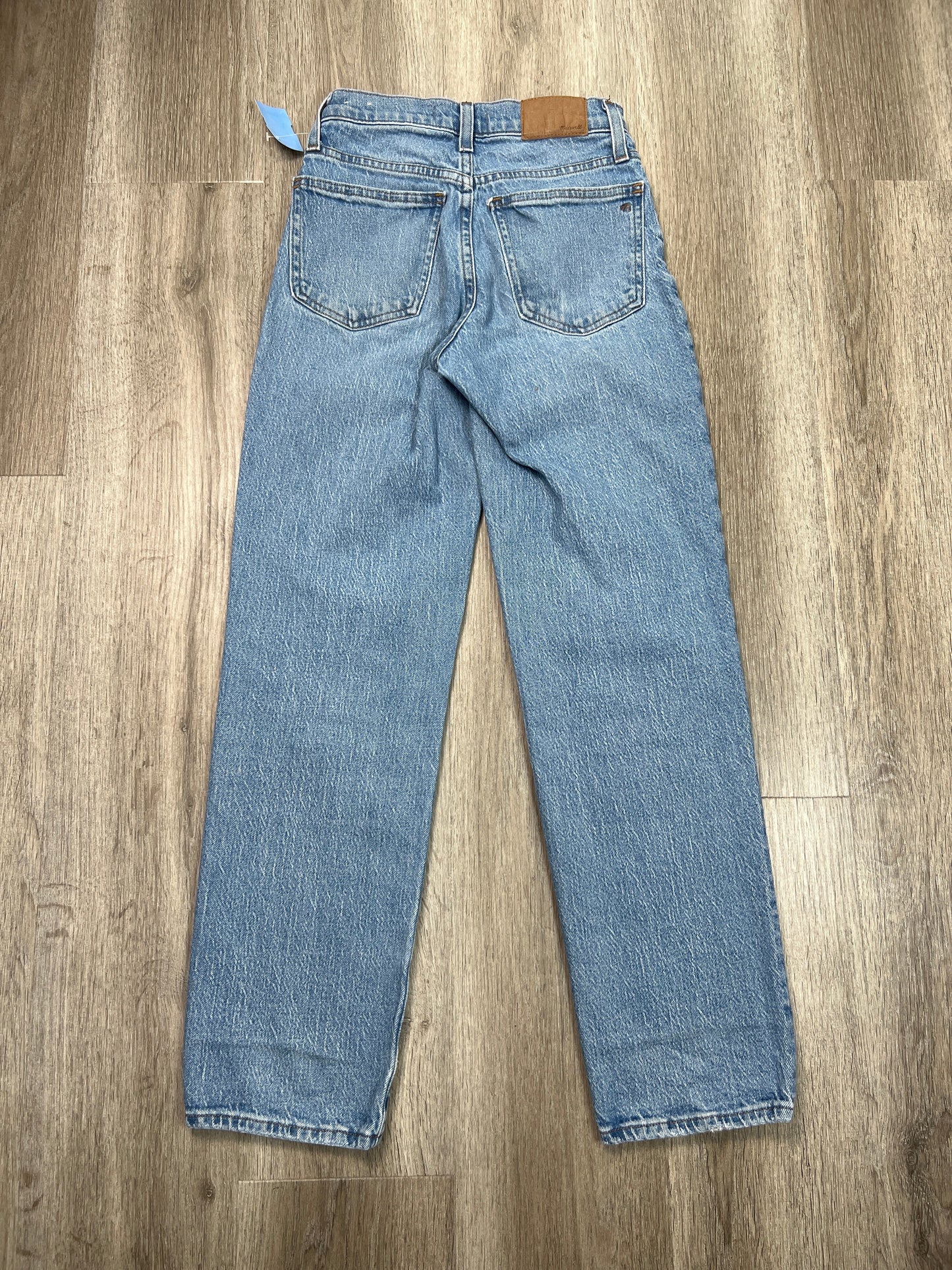 Jeans Straight By Madewell In Blue Denim, Size: 0