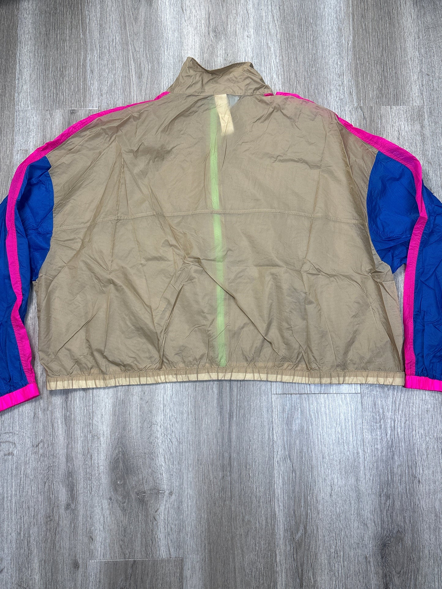 Jacket Windbreaker By Fabletics In Tan, Size: 3x