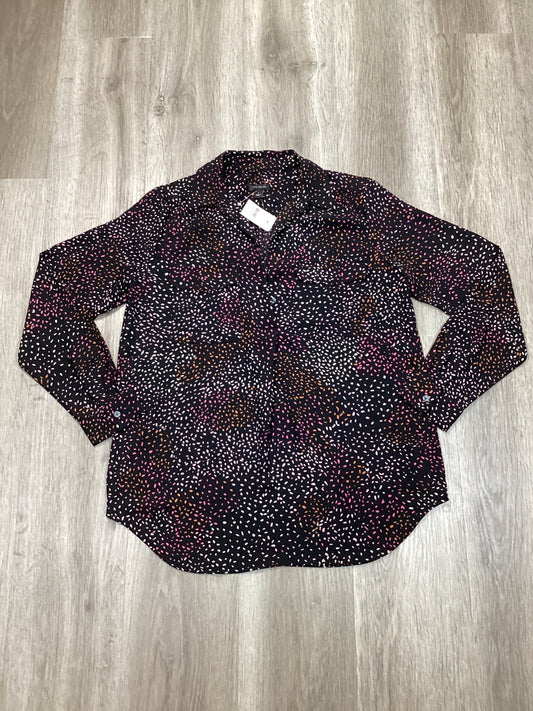 Blouse Long Sleeve By Ann Taylor In Multi-colored, Size: S