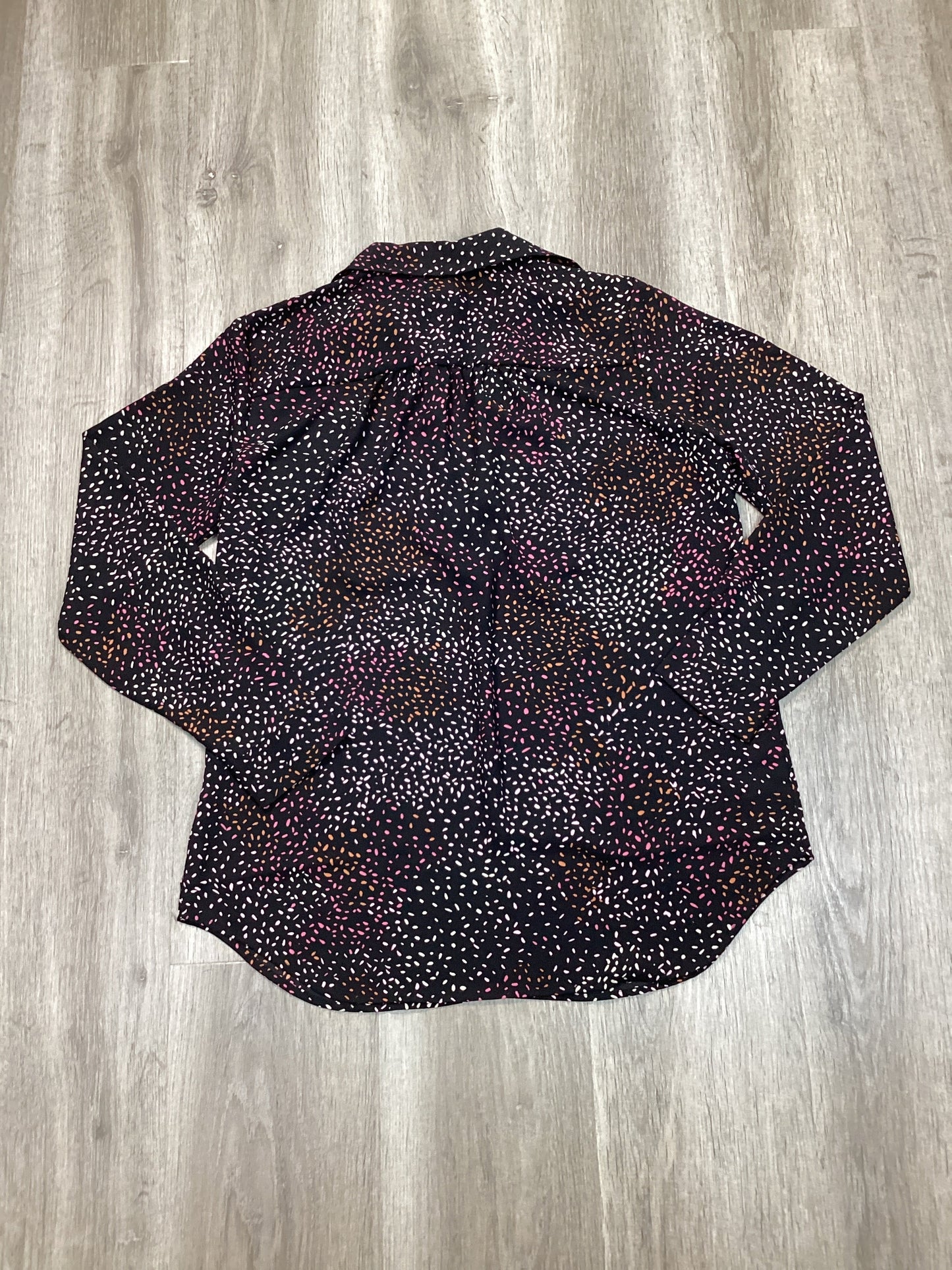 Blouse Long Sleeve By Ann Taylor In Multi-colored, Size: S