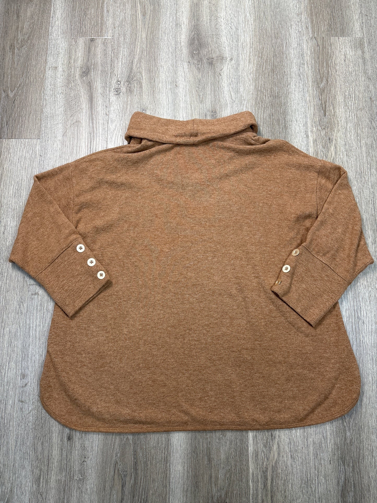 Top Long Sleeve By Ruby Rd In Brown, Size: 3x