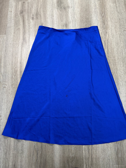 Skirt Midi By J. Crew In Blue, Size: Xl