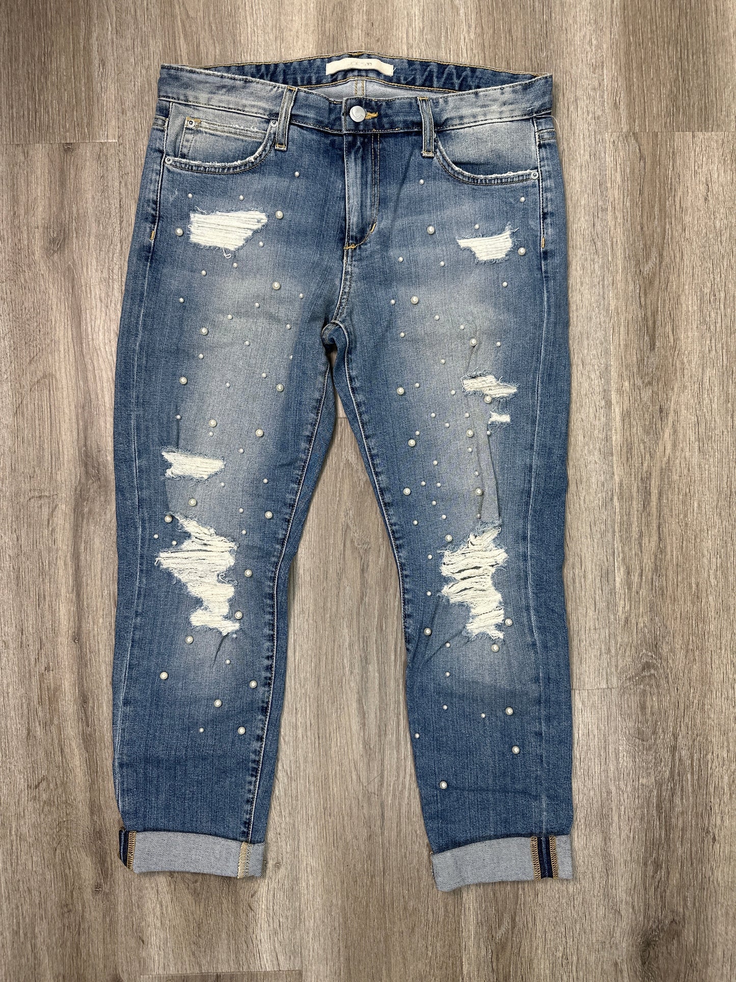 Jeans Cropped By Joes Jeans In Blue Denim, Size: 8