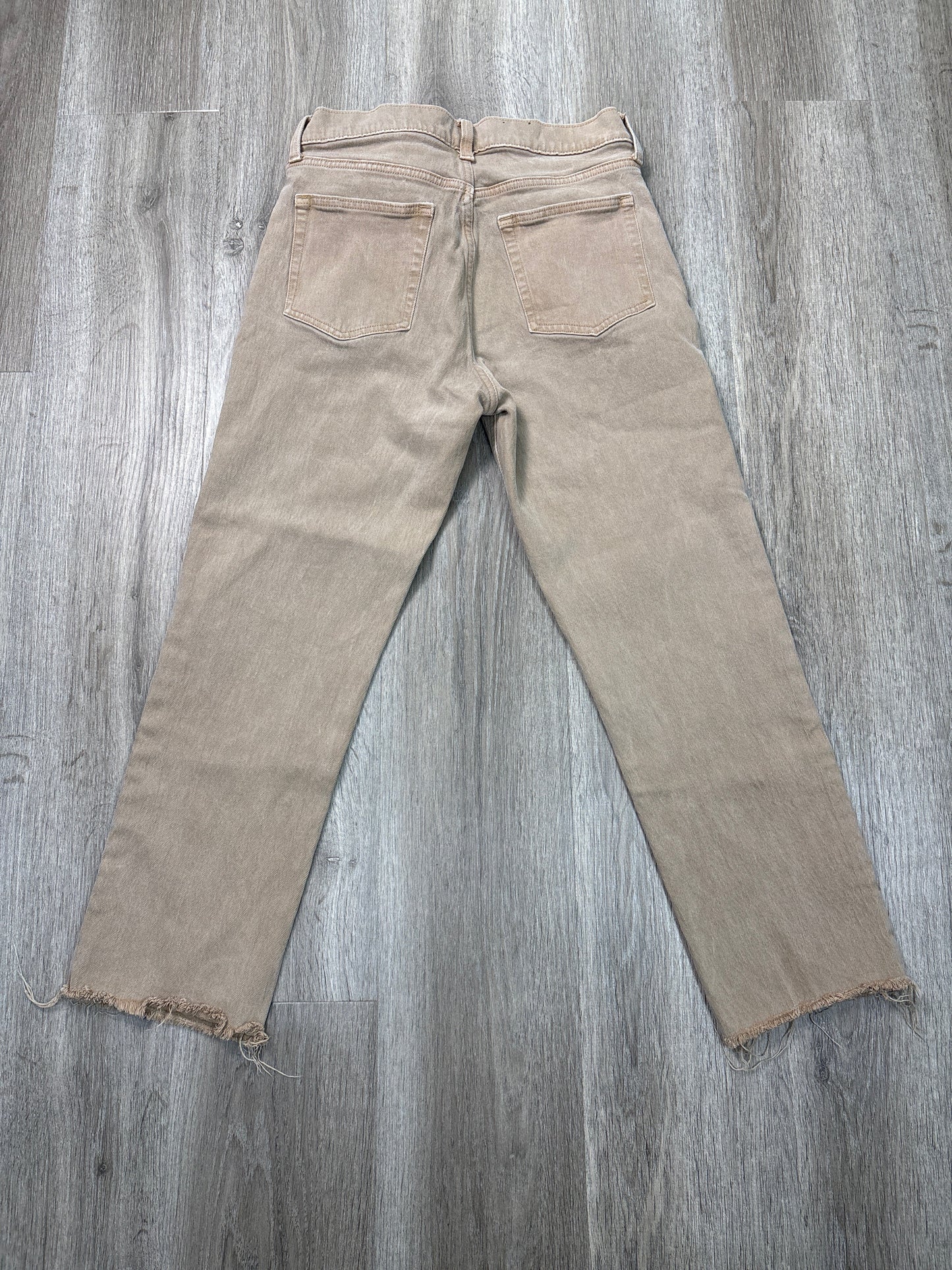 Jeans Straight By Levis In Brown Denim, Size: 10