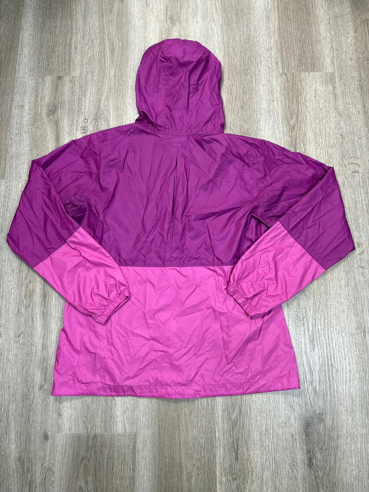 Jacket Windbreaker By Columbia In Purple, Size: L