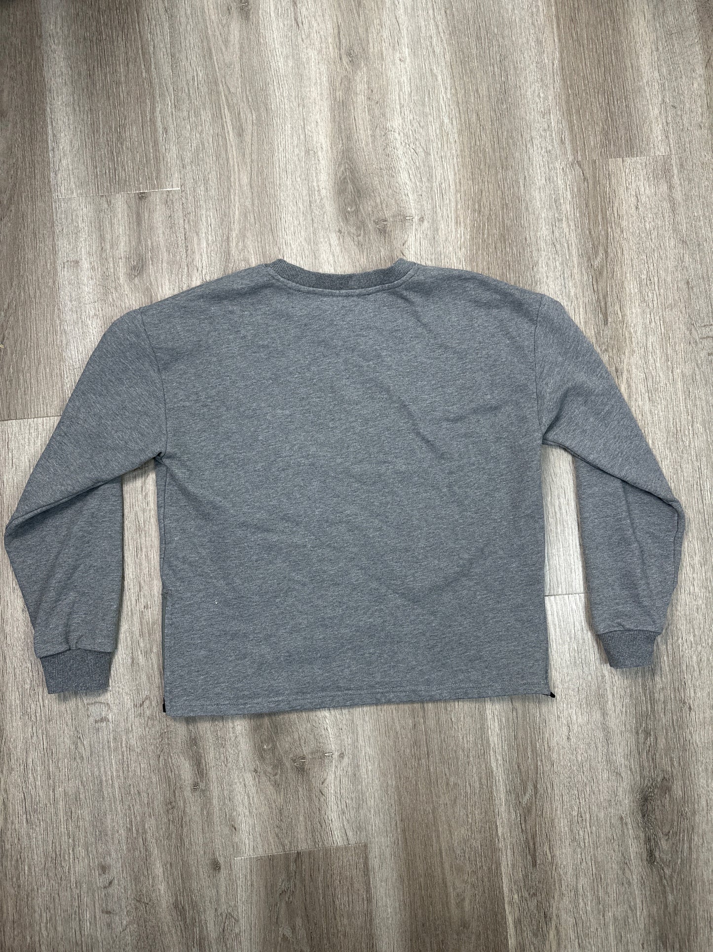 Athletic Sweatshirt Crewneck By Zyia In Grey, Size: M