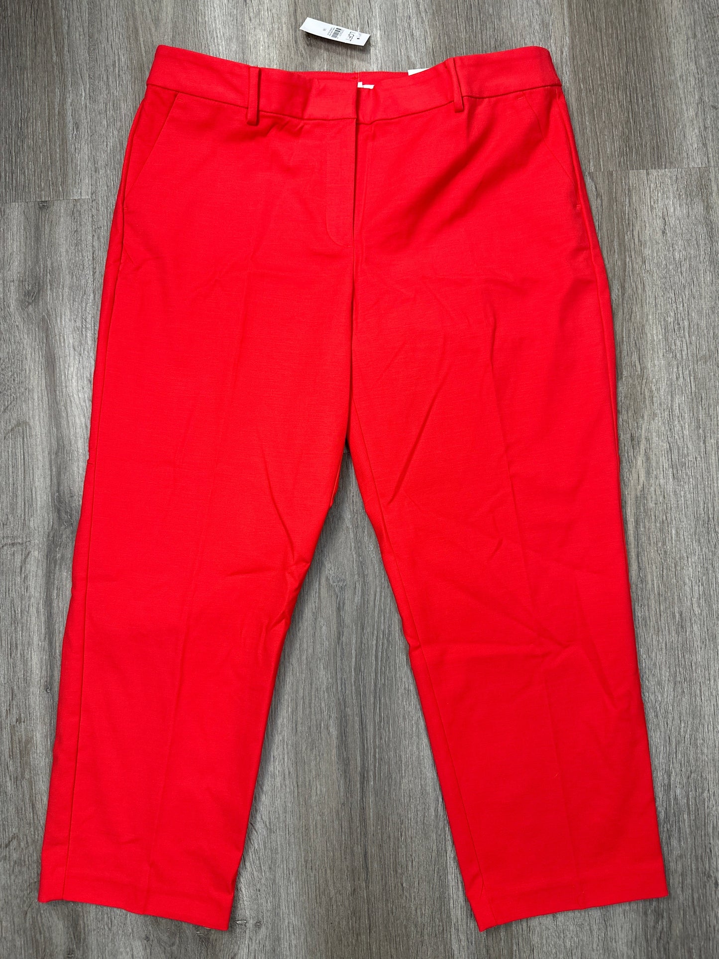 Pants Cropped By Loft In Red, Size: Xl