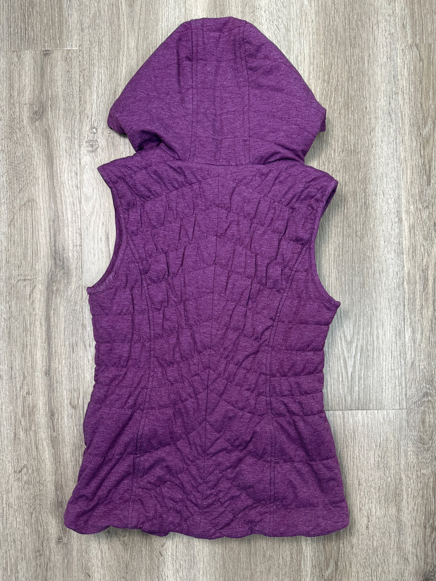 Vest Puffer & Quilted By Avec Les Filles In Purple, Size: Xs