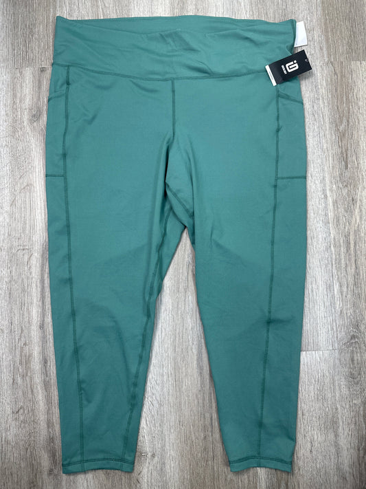 Athletic Leggings By Ideology In Green, Size: 3x