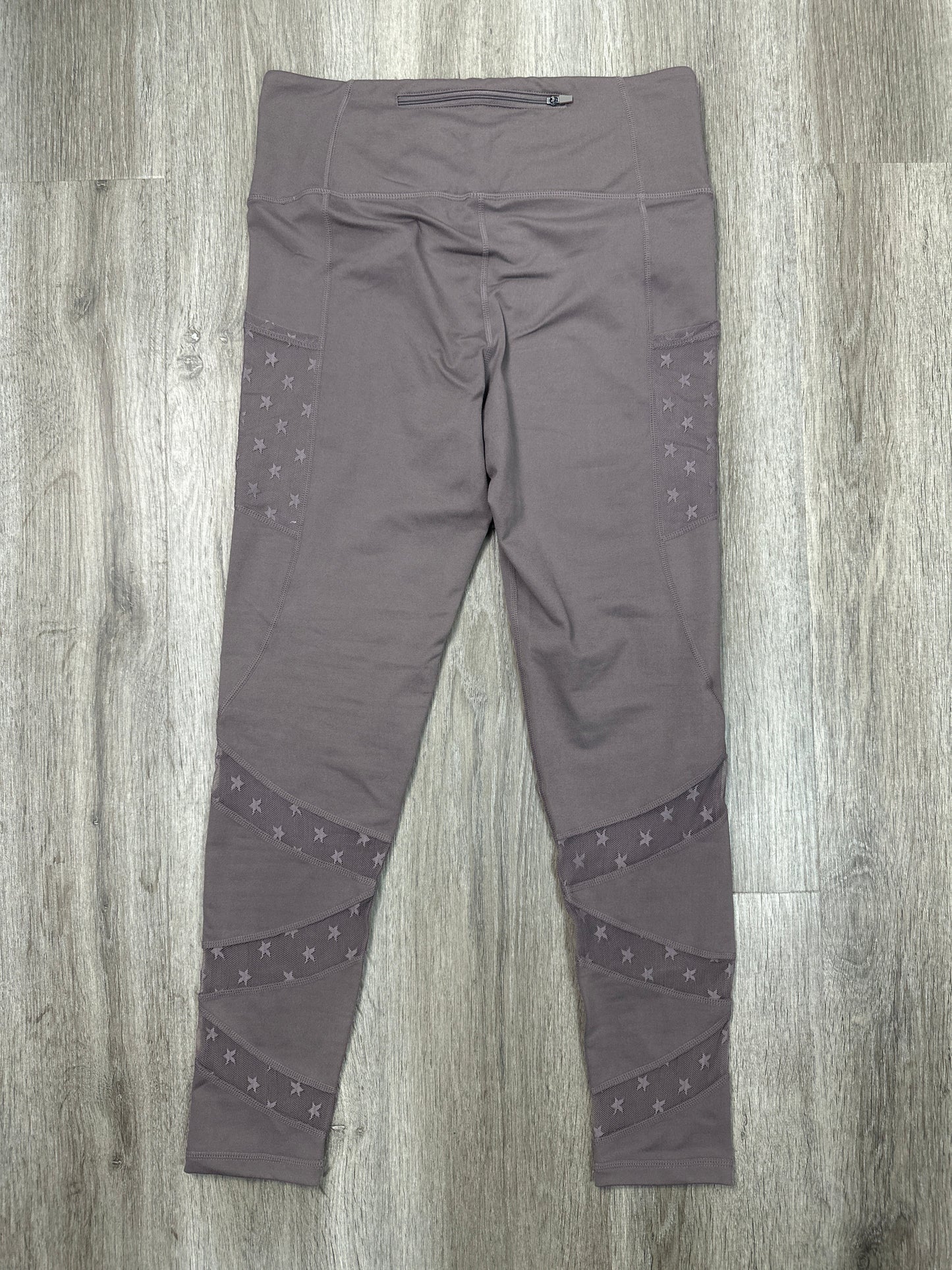 Athletic Leggings By Mono B In Brown, Size: L