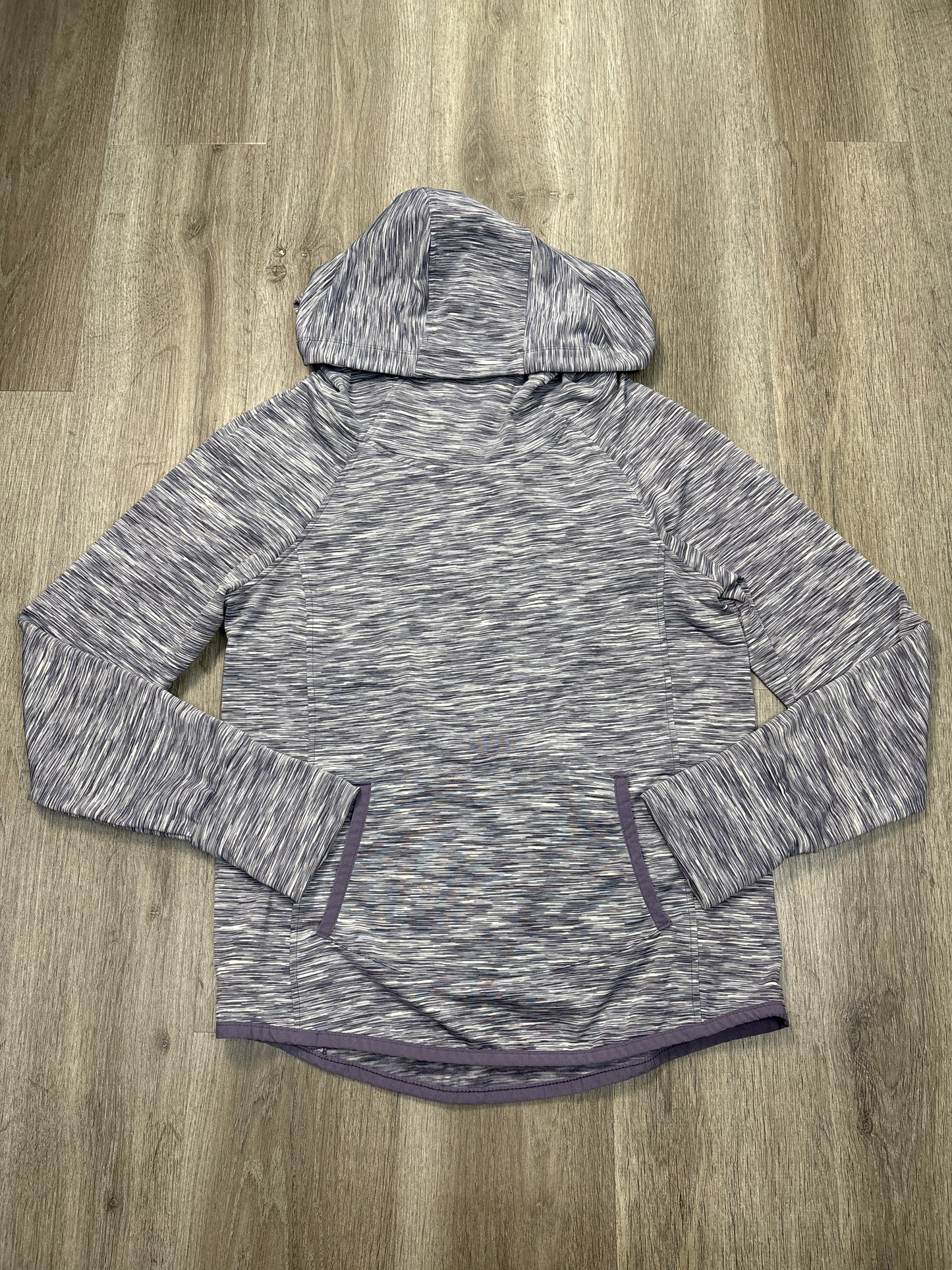 Athletic Sweatshirt Hoodie By 90 Degrees By Reflex In Purple, Size: M