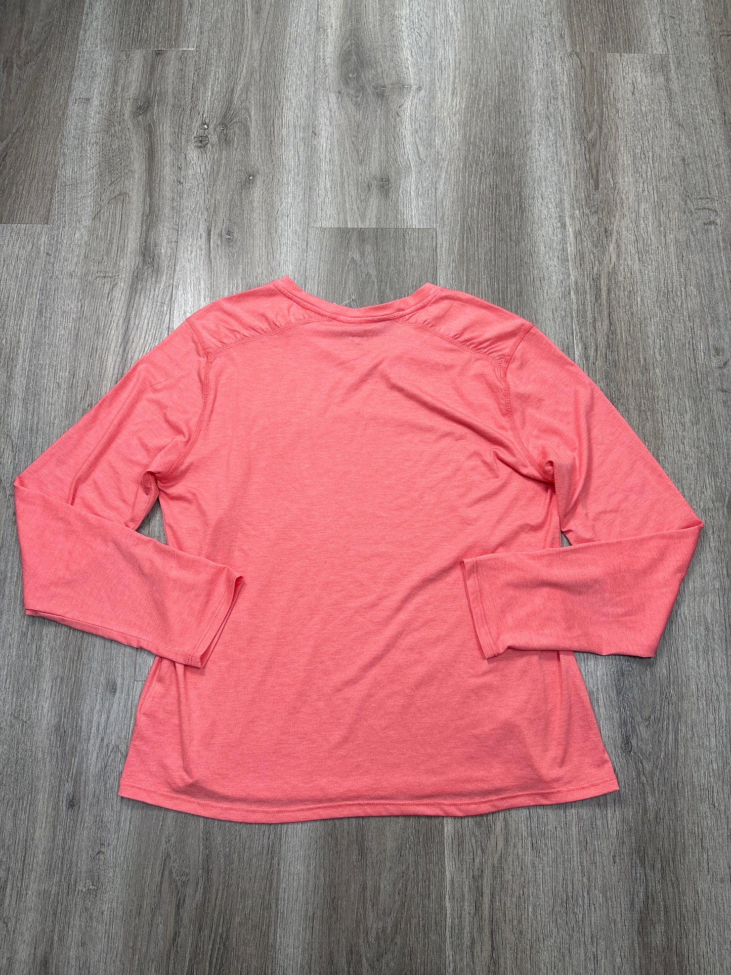 Athletic Top Long Sleeve Crewneck By Clothes Mentor In Orange, Size: Xl