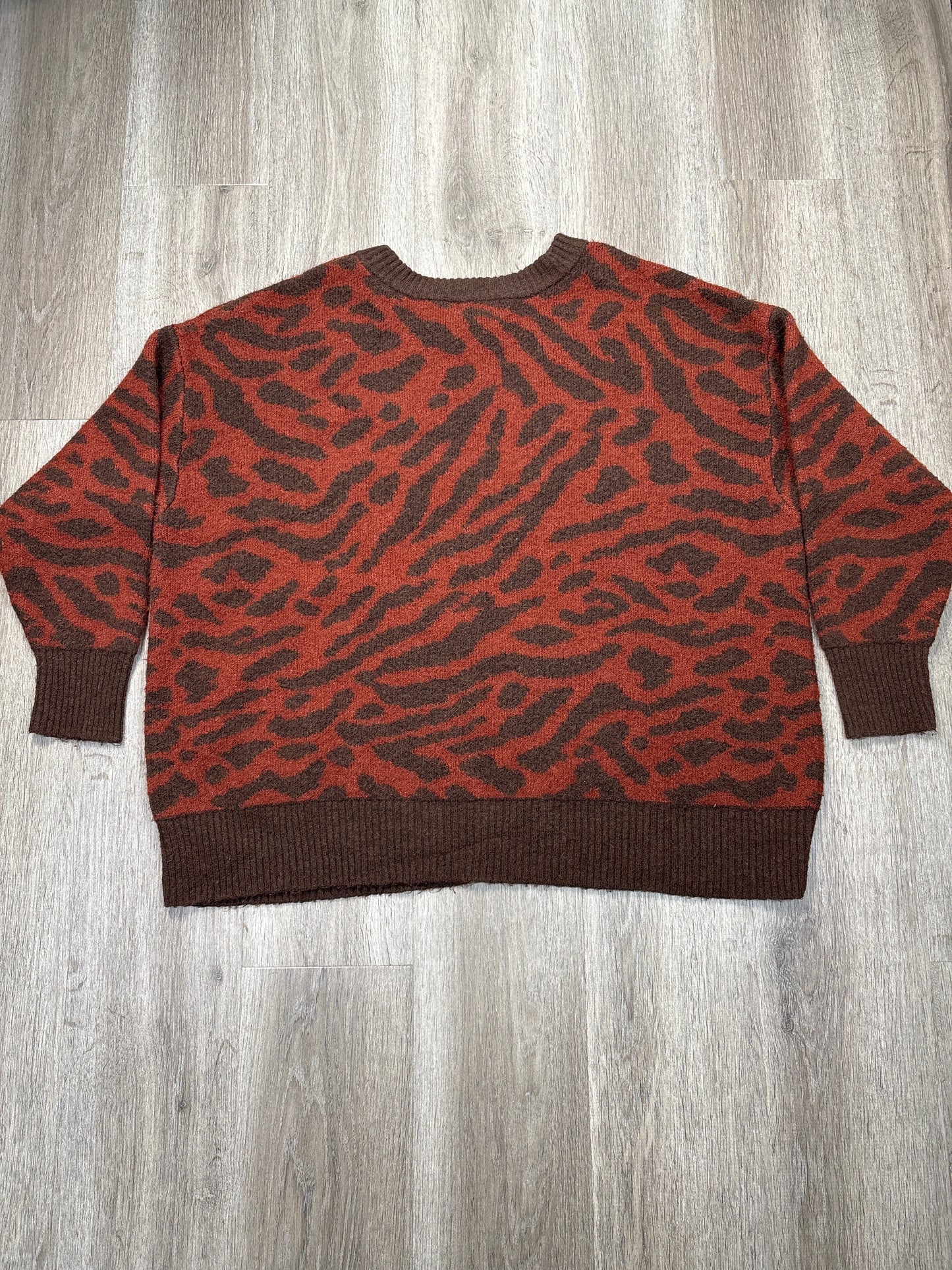 Sweater By Ava & Viv In Brown, Size: 3x