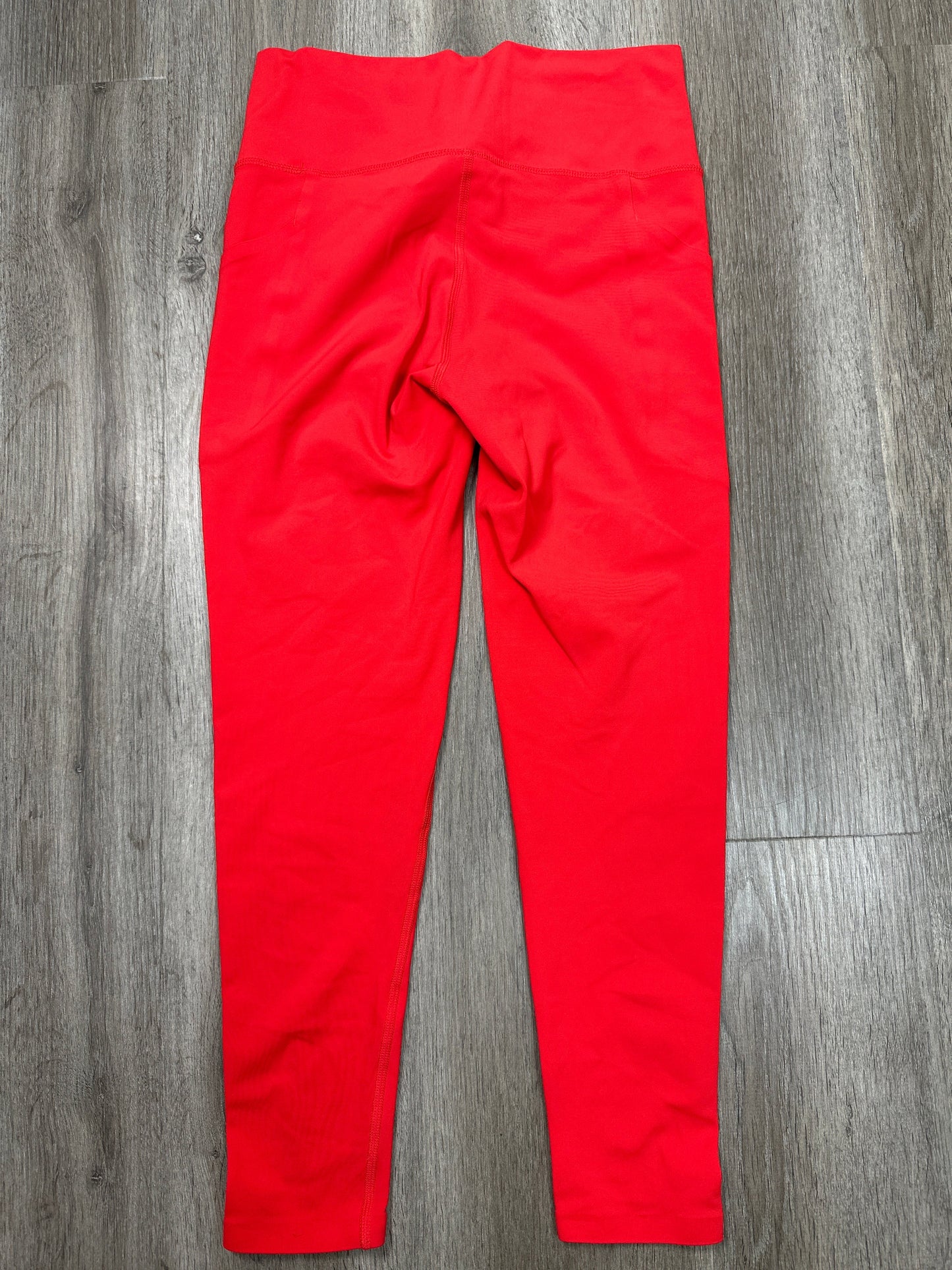 Athletic Leggings By Mono B In Red, Size: M