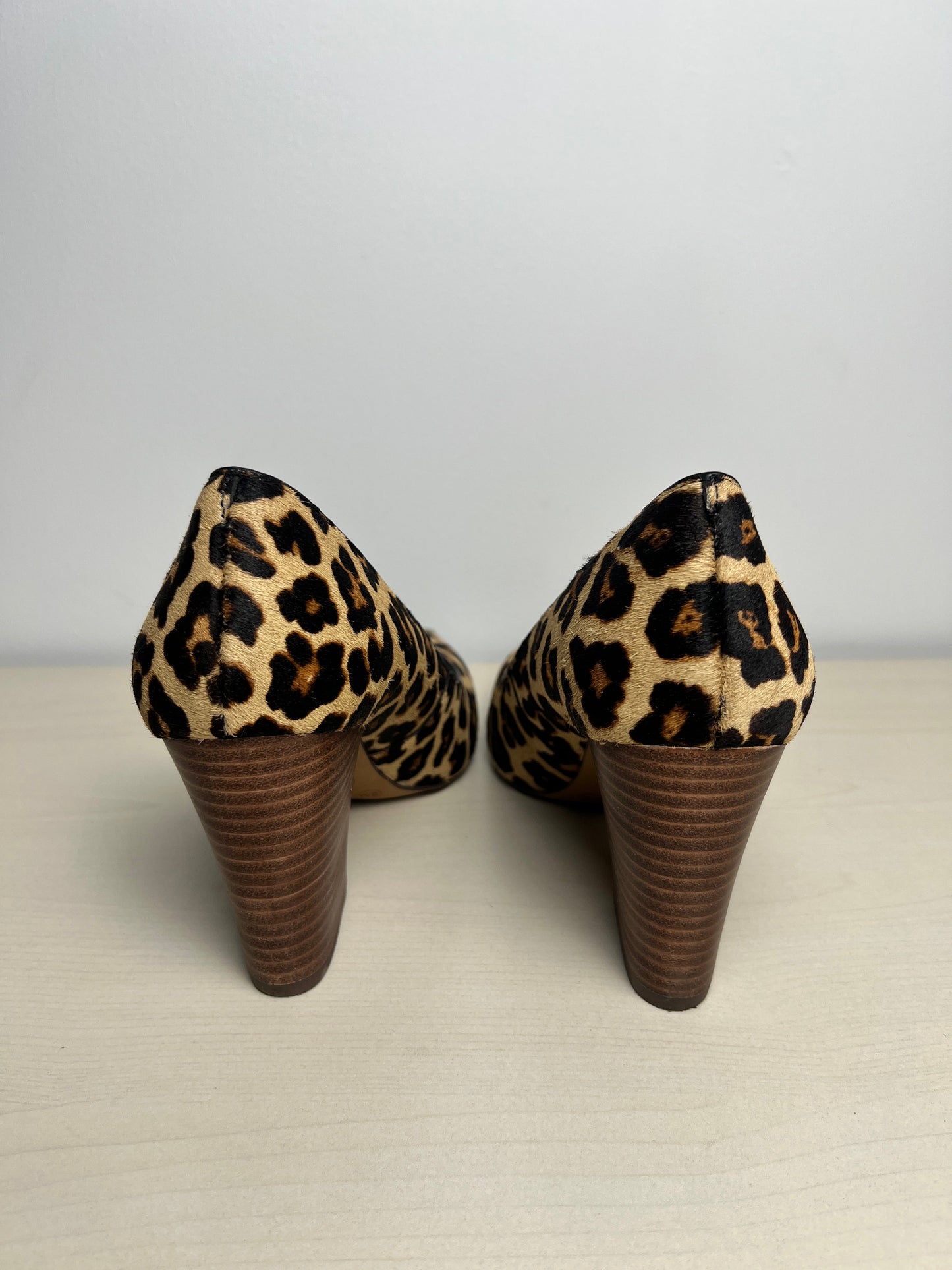 Shoes Heels Block By Crown Vintage In Leopard Print, Size: 8