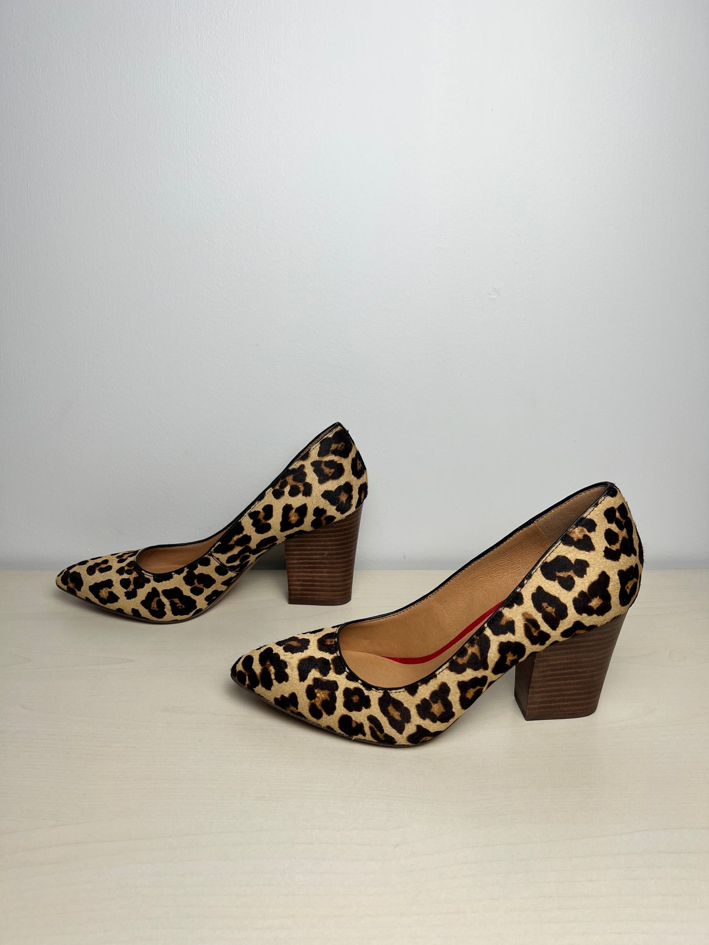 Shoes Heels Block By Crown Vintage In Leopard Print, Size: 8