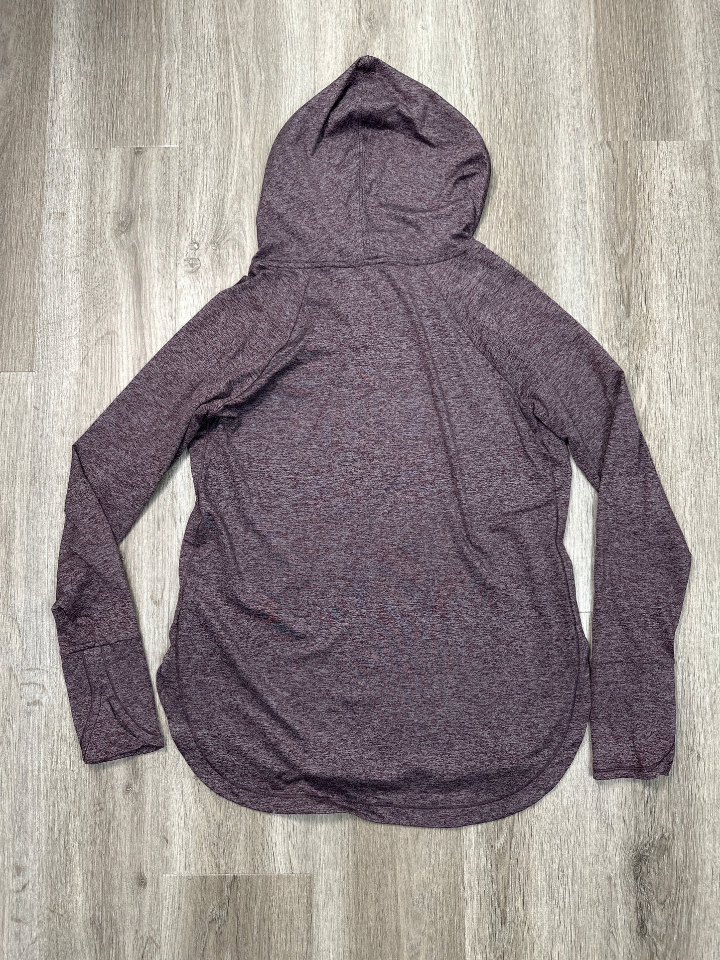 Athletic Top Long Sleeve Hoodie By Athleta In Purple, Size: M