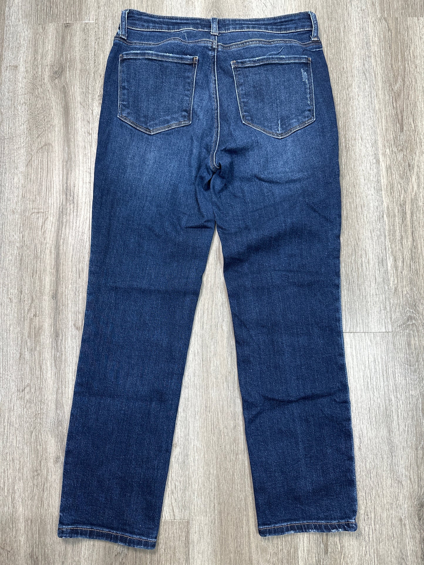 Jeans Straight By Kut In Blue Denim, Size: 4