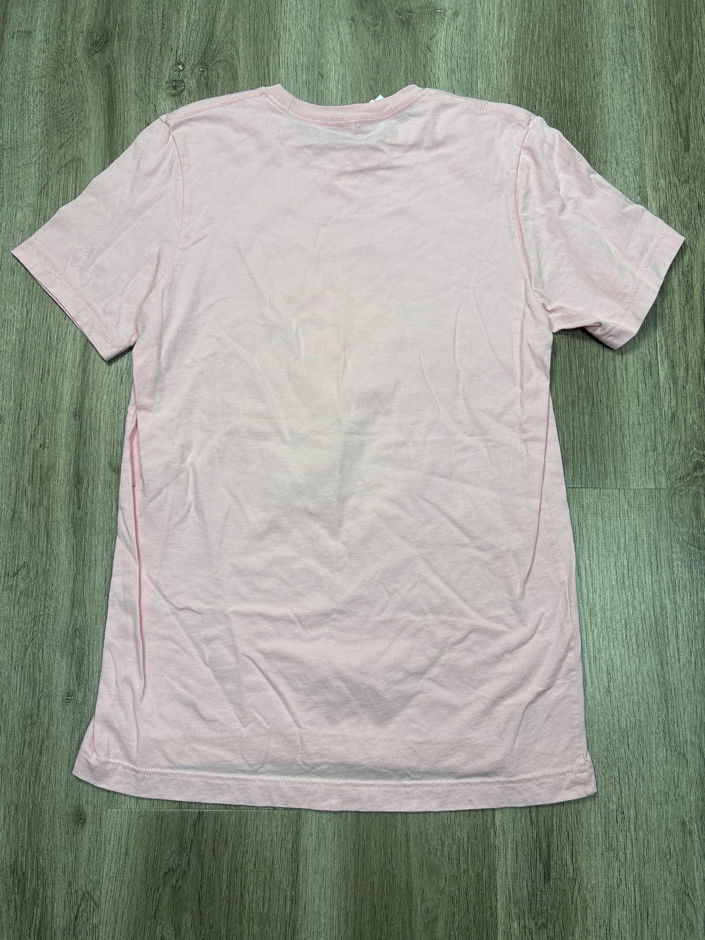 Top Short Sleeve By Bella + Canvas In Pink, Size: M