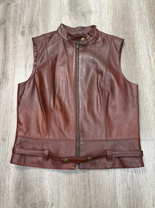 Vest Other By Cabi In Maroon, Size: S