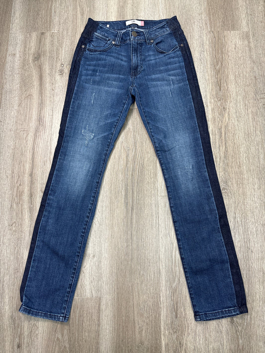 Jeans Straight By Cabi In Blue Denim, Size: 2