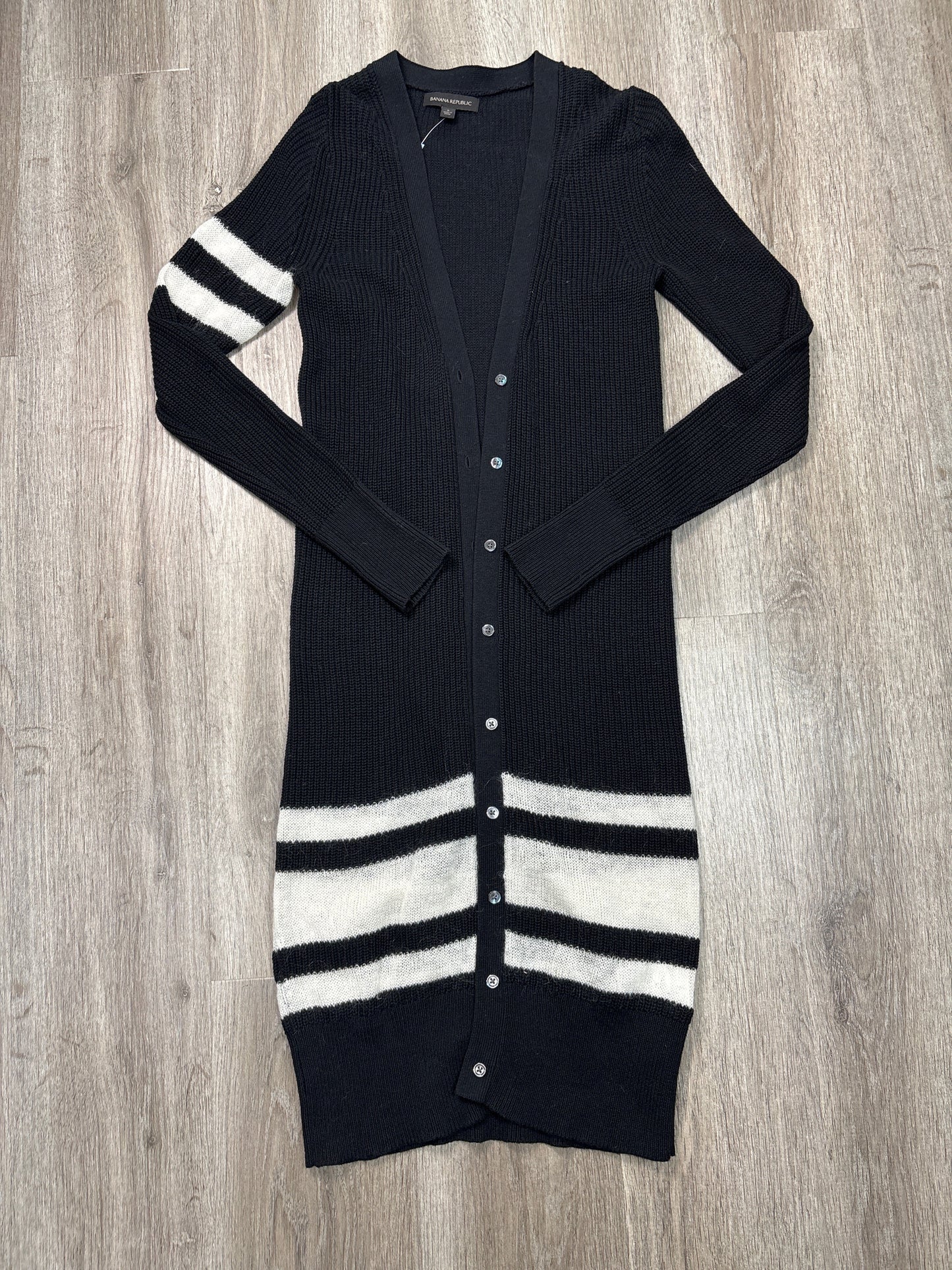 Cardigan By Banana Republic In Black & White, Size: S