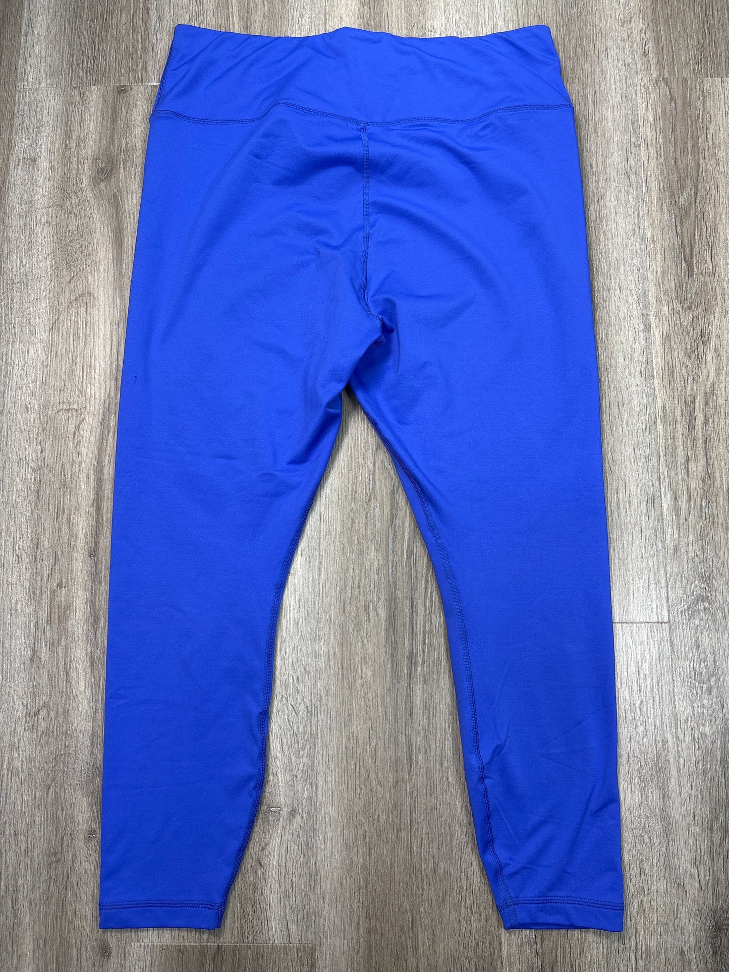 Athletic Leggings By Under Armour In Blue, Size: 2x