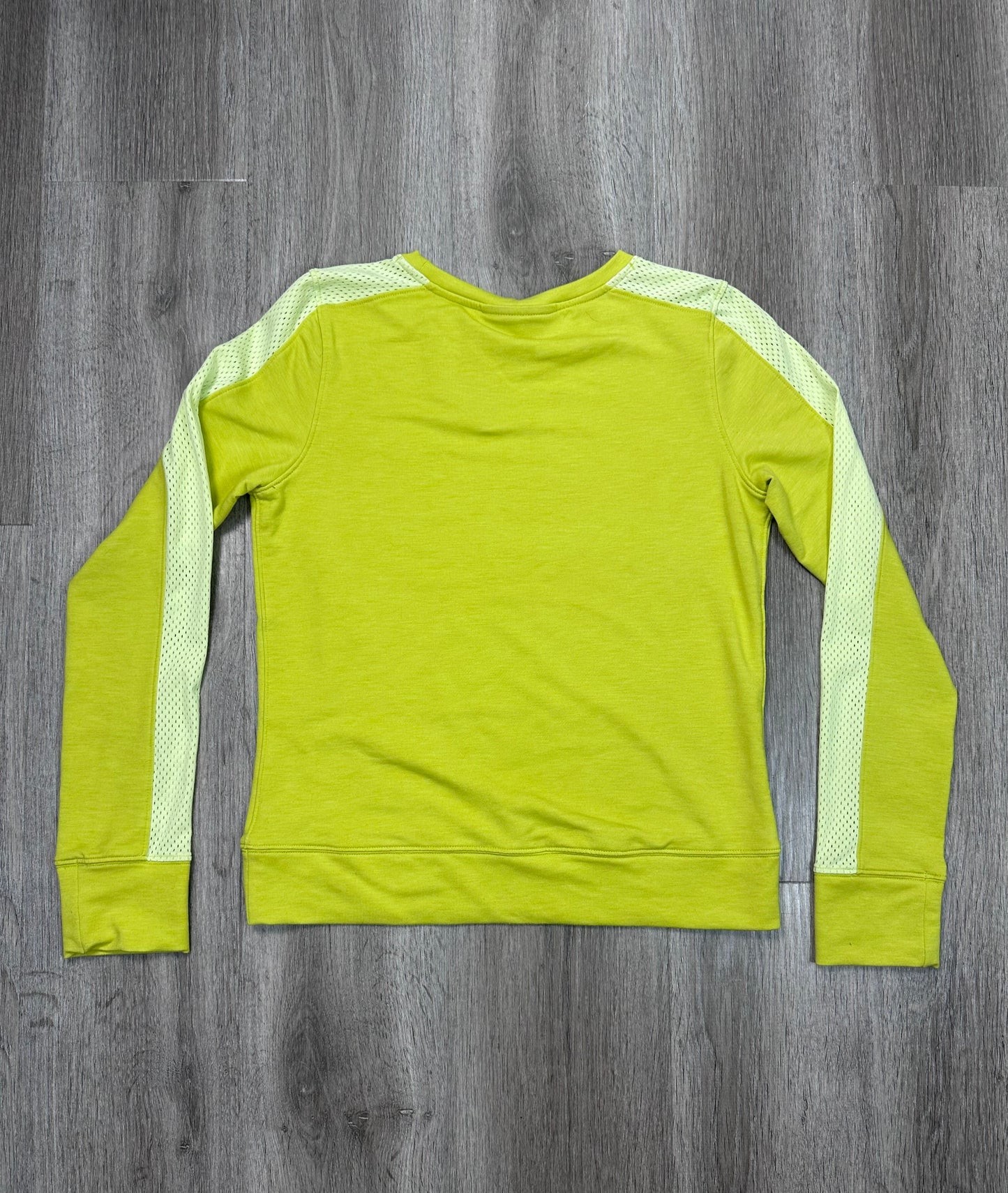 Athletic Top Long Sleeve Crewneck By Under Armour In Yellow, Size: S