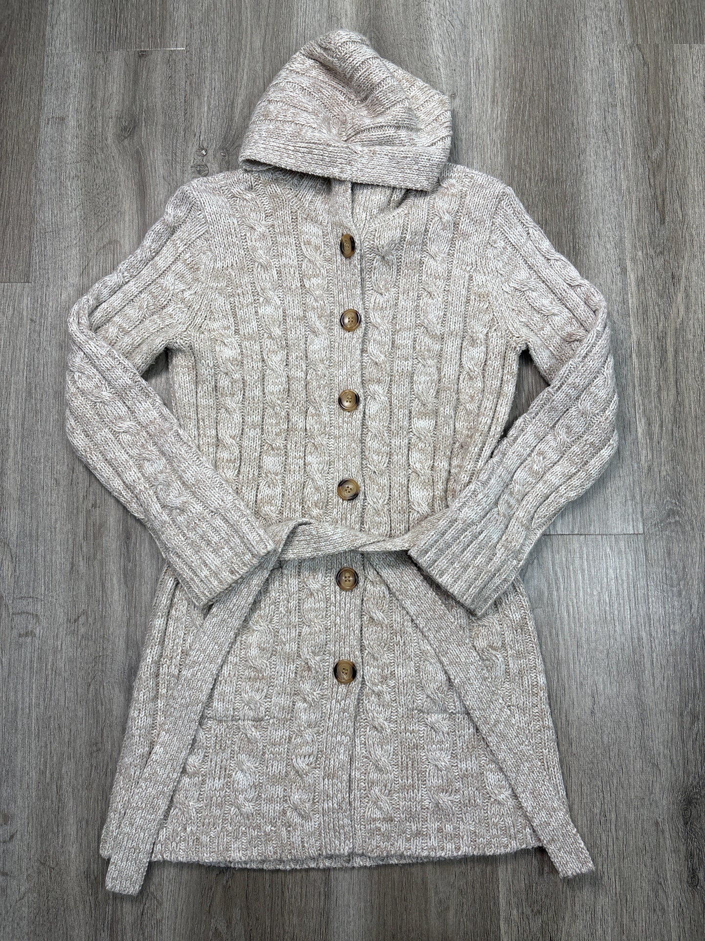 Cardigan By Carolyn Taylor In Tan, Size: S