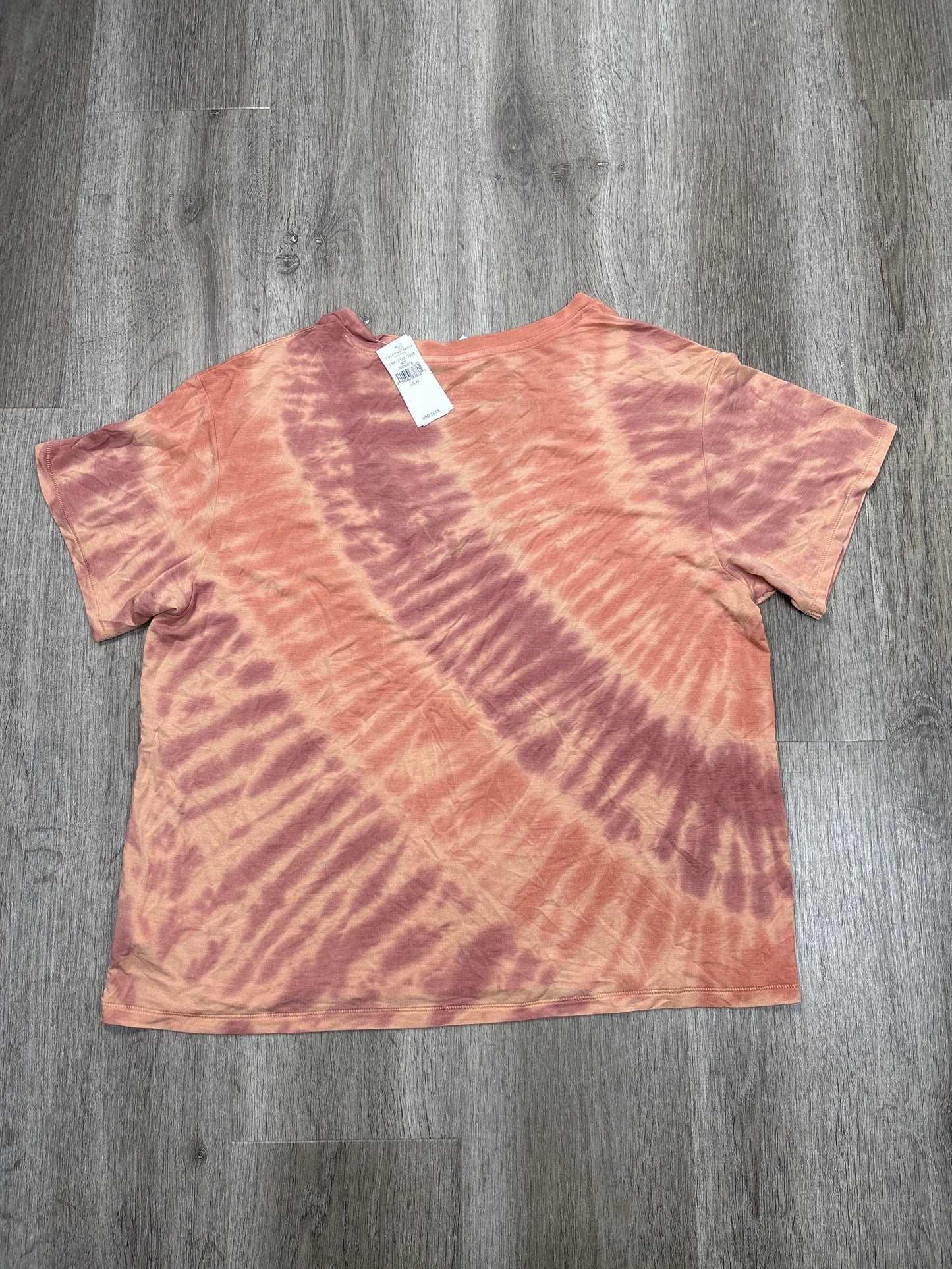 Top Short Sleeve By American Eagle In Orange, Size: M