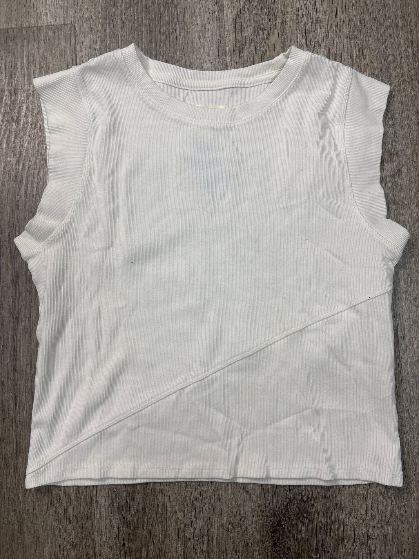 Top Sleeveless By Maeve In White, Size: L