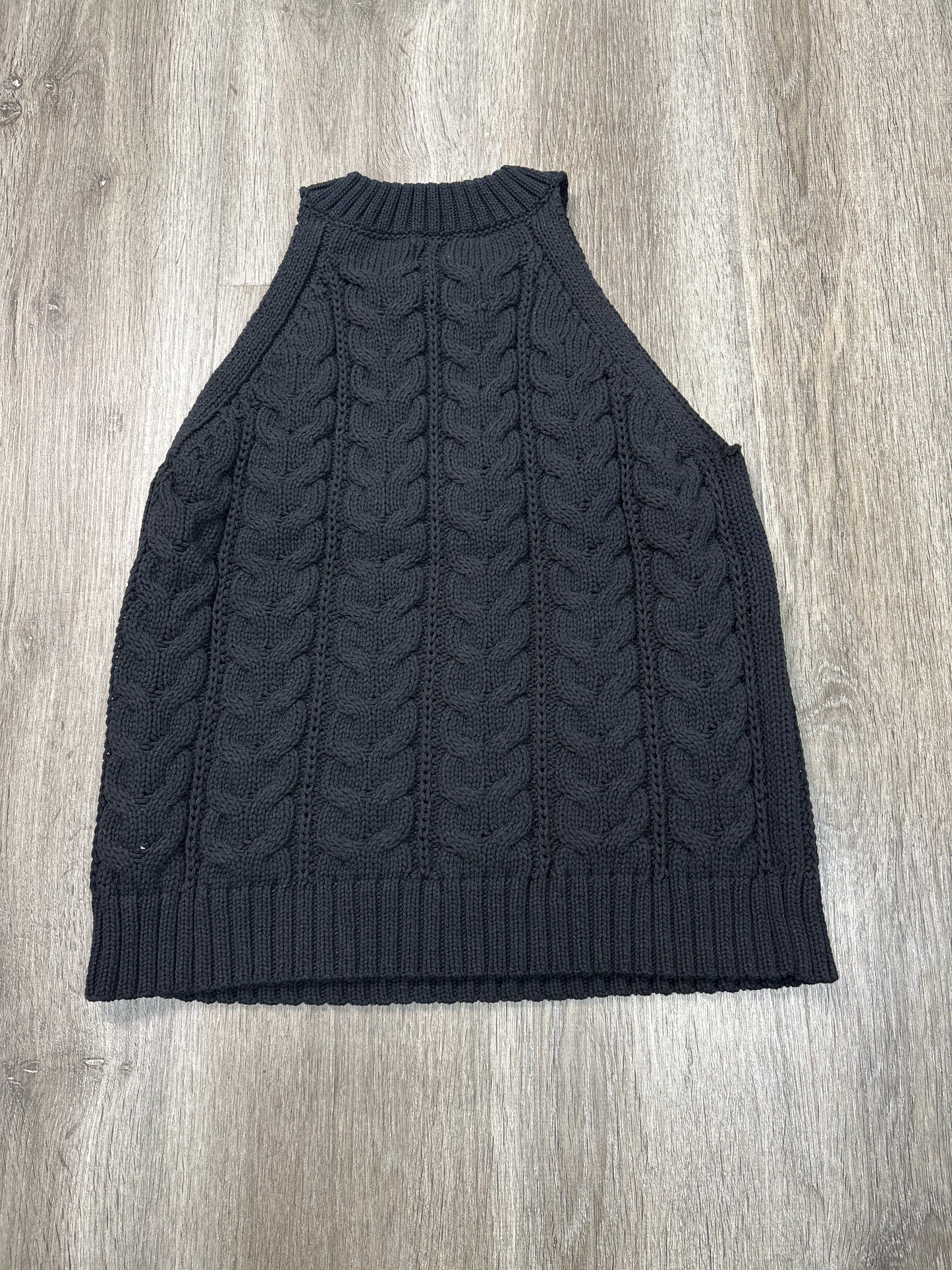 Vest Sweater By A New Day In Black, Size: M