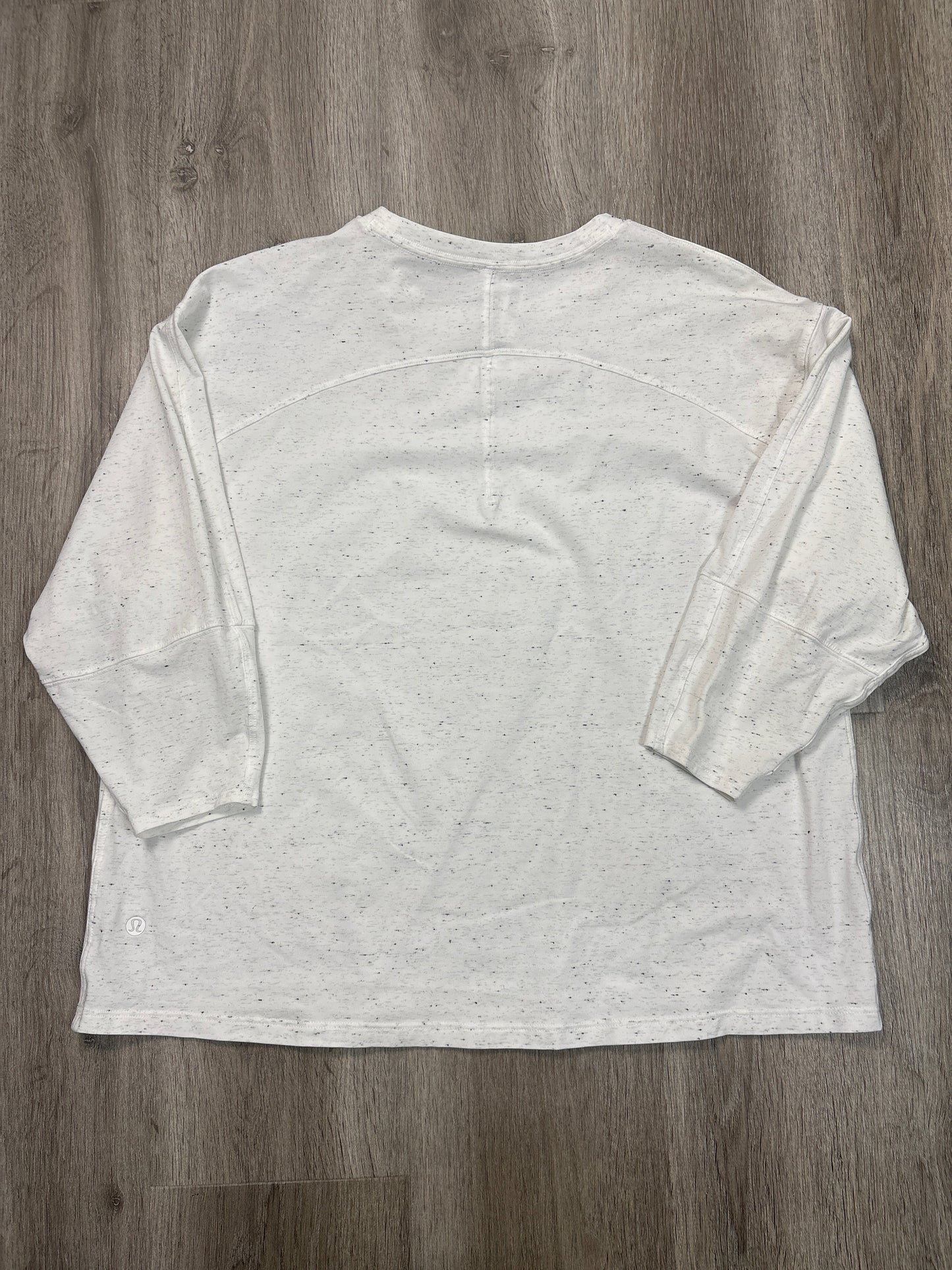 Top 3/4 Sleeve By Lululemon In White, Size: M