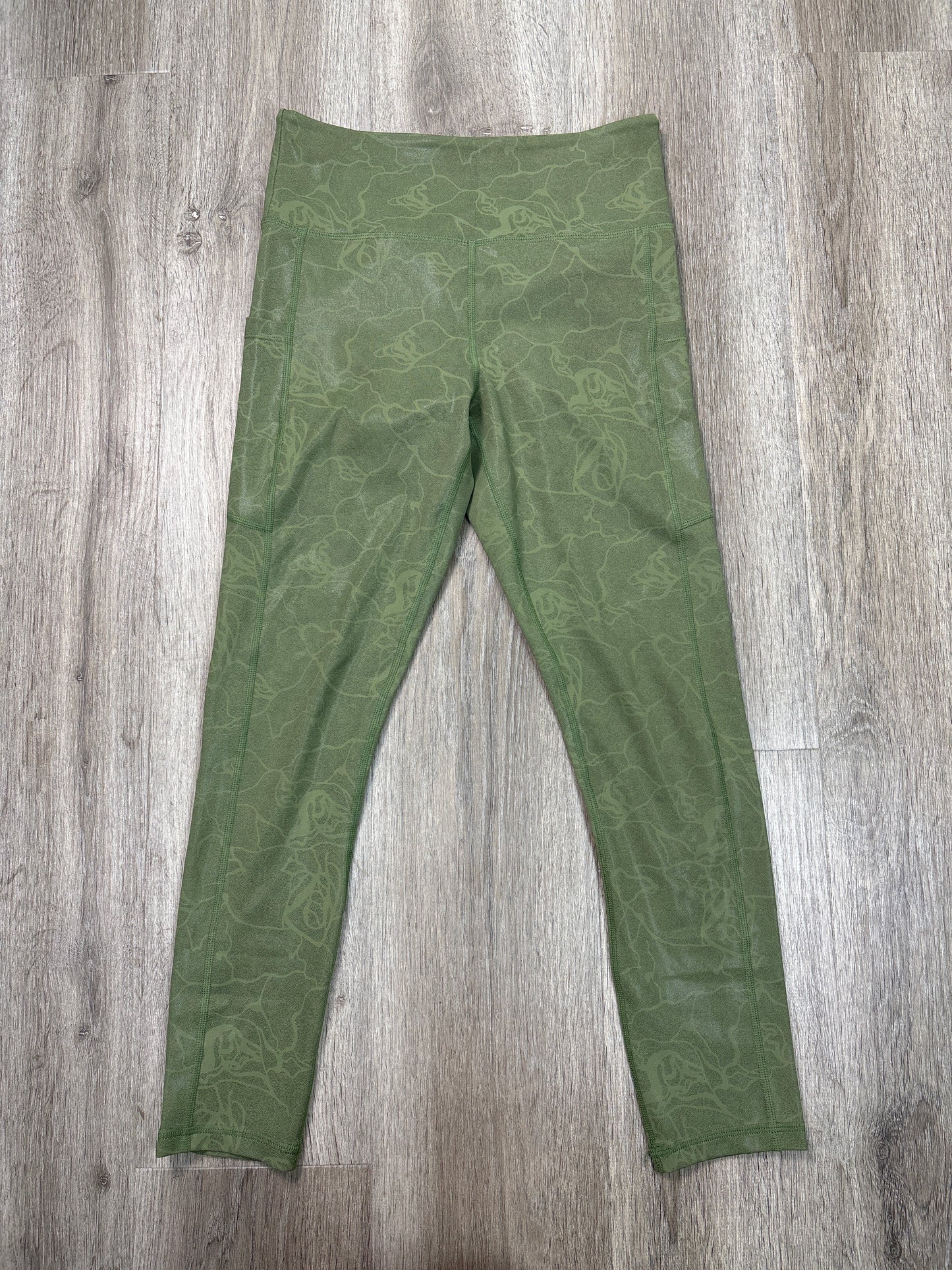 Athletic Leggings By Zyia In Green, Size: S