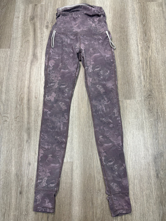 Athletic Leggings By Lululemon In Purple, Size: S