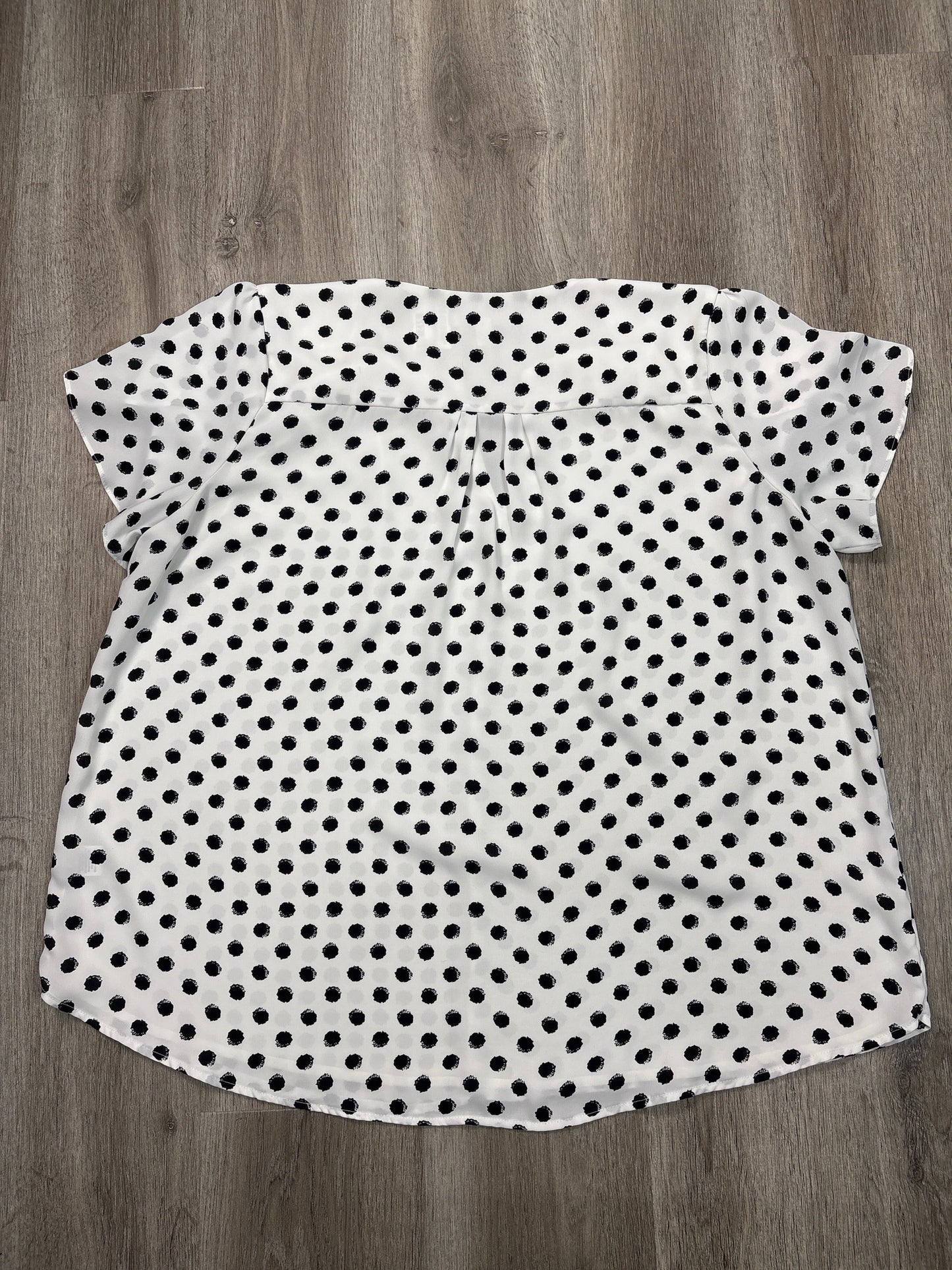 Blouse Sleeveless By 41 Hawthorn In Polkadot Pattern, Size: 2x