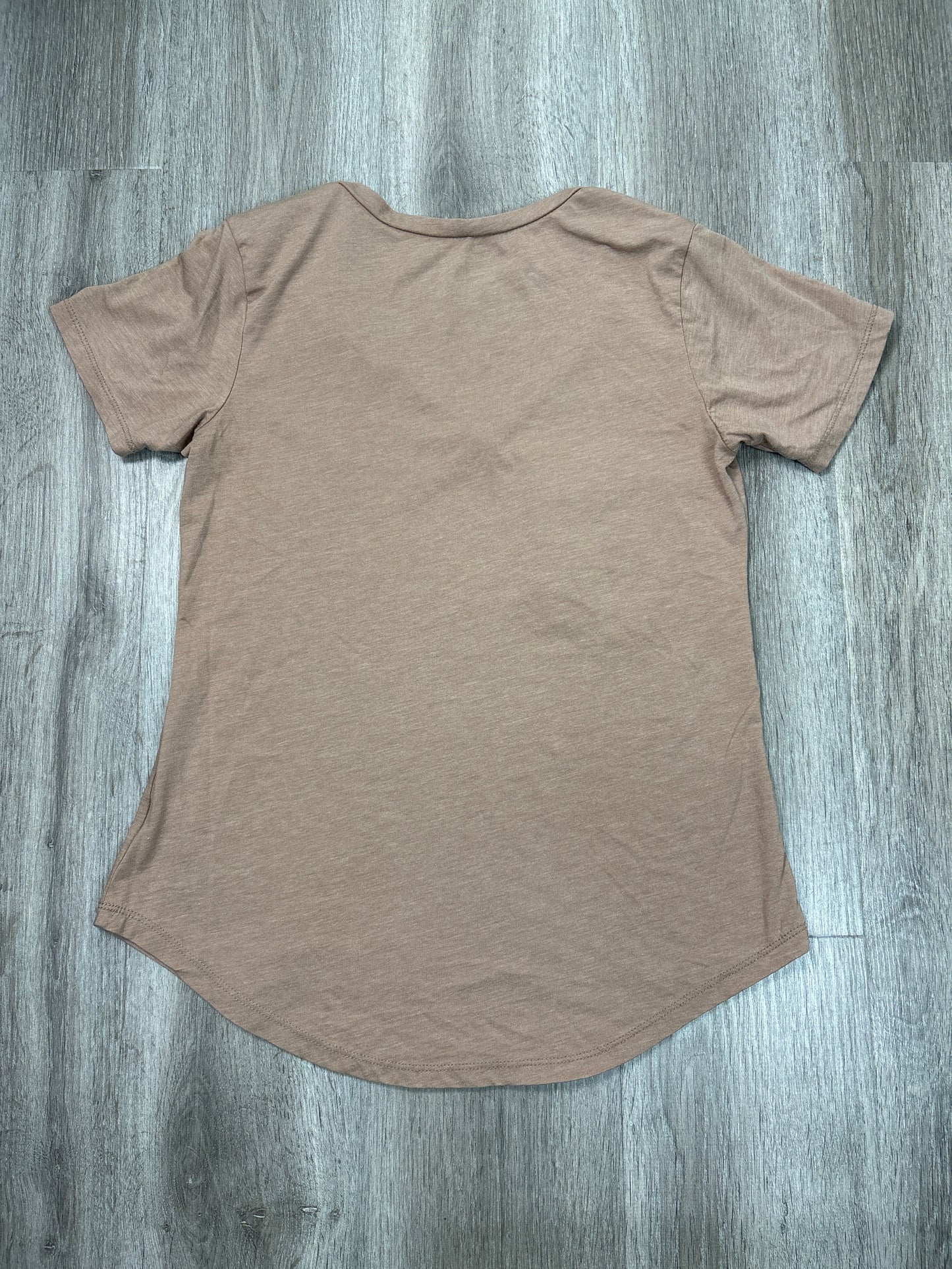 Top Short Sleeve Basic By Z Supply In Brown, Size: S