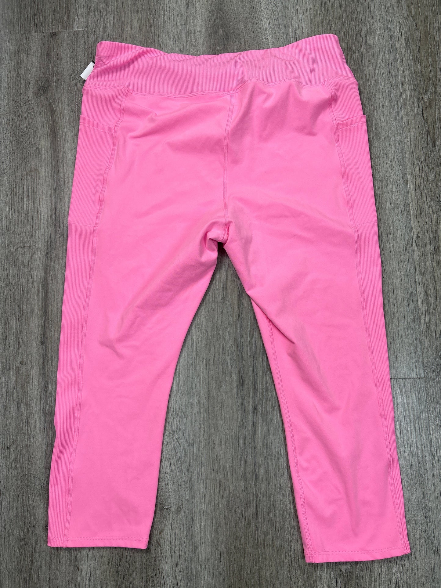 Athletic Leggings By Athletic Works In Pink, Size: Xl