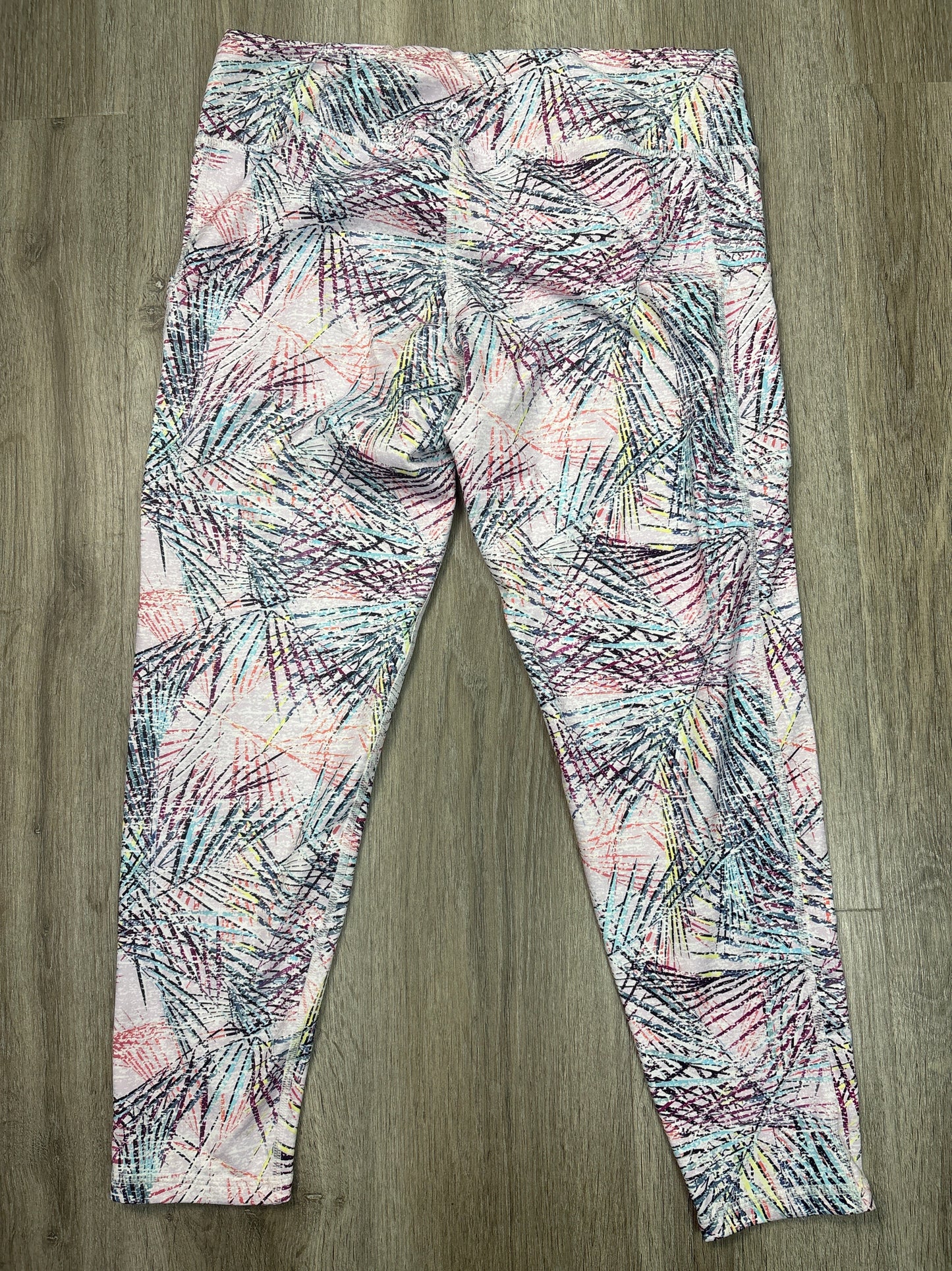 Athletic Leggings By Pro Player In Pink, Size: L