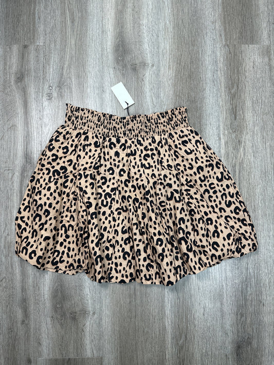 Skirt Mini & Short By BURU In Leopard Print, Size: 1x