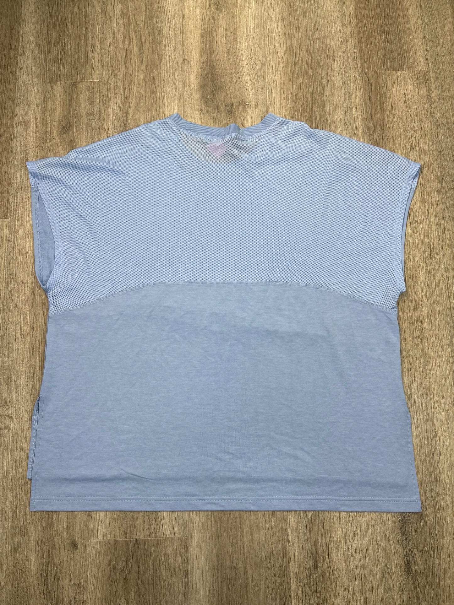 Athletic Top Short Sleeve By Mono B In Blue, Size: 3x