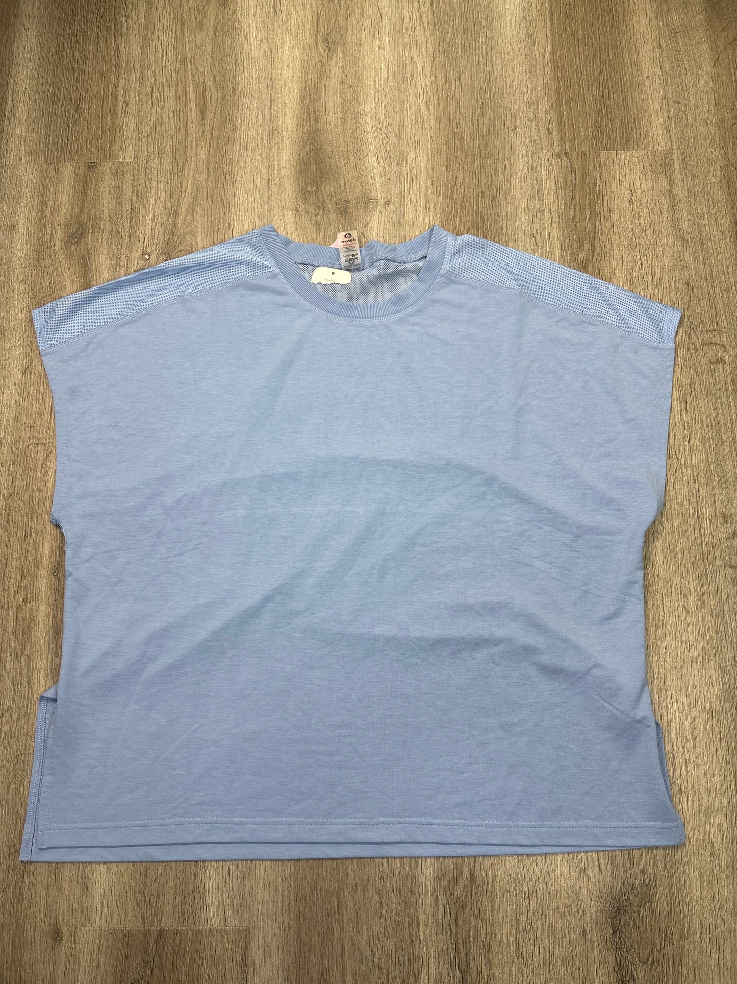 Athletic Top Short Sleeve By Mono B In Blue, Size: 3x