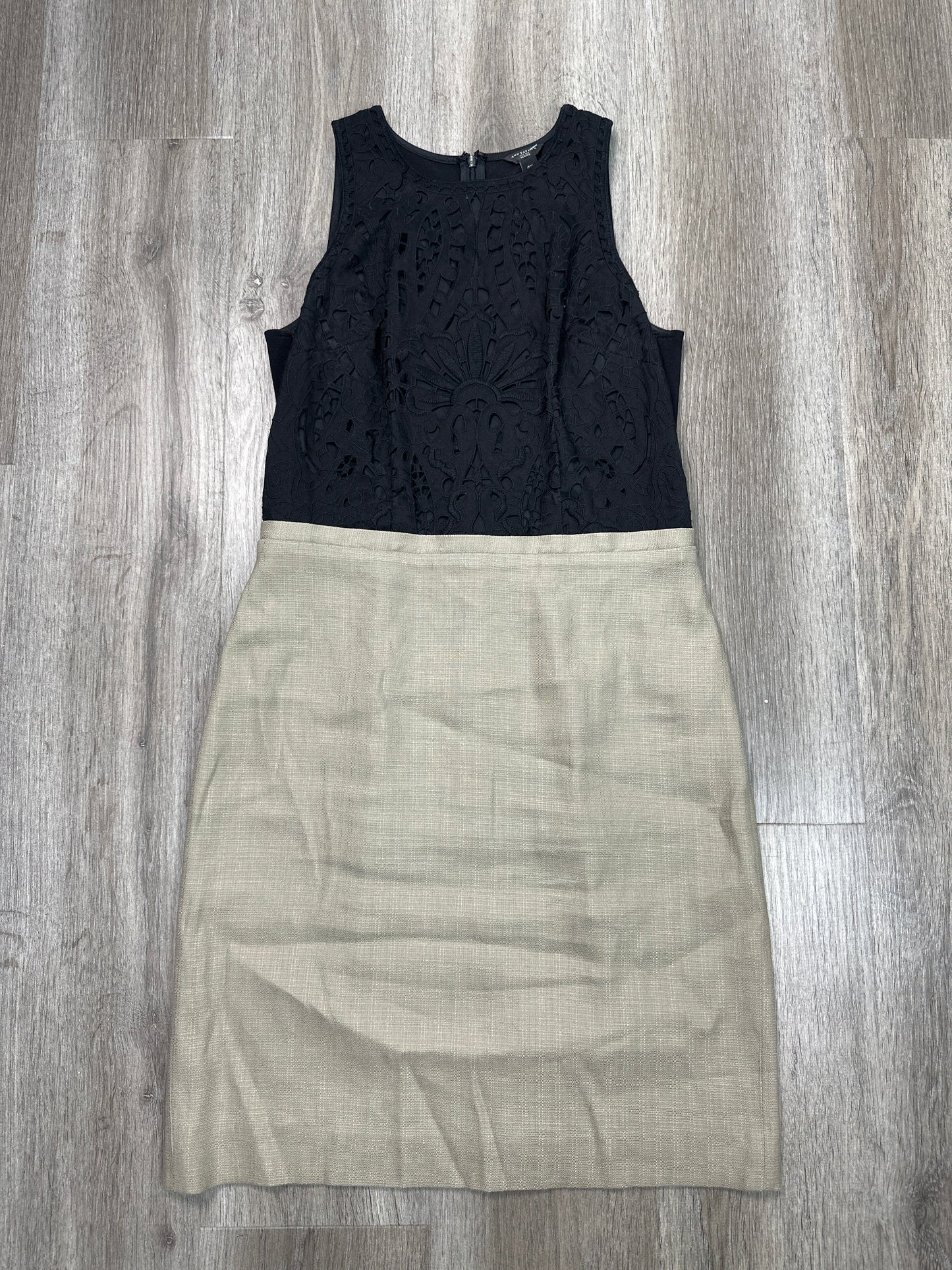 Dress Party Short By Ann Taylor In Black & Tan, Size: Sp